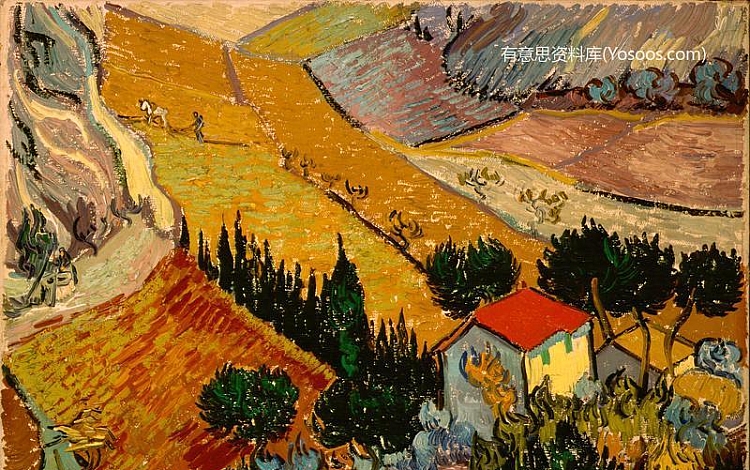 Gogh Vincent van – Landscape with House and Ploughman