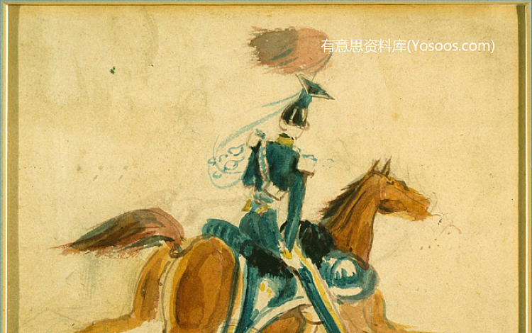 康斯坦丁盖依斯-骑马的人-Man on Horseback