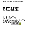贝里尼歌剧 《海盗 Il Pirata》 钢琴谱 PDF 扫描版