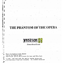 The phantom of the Opera 钢琴谱(五线谱) 全集 PDF 272页