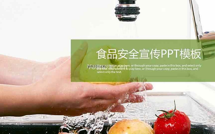 绿色简约商务风 企业宣传PPT模板 适用于餐饮行业