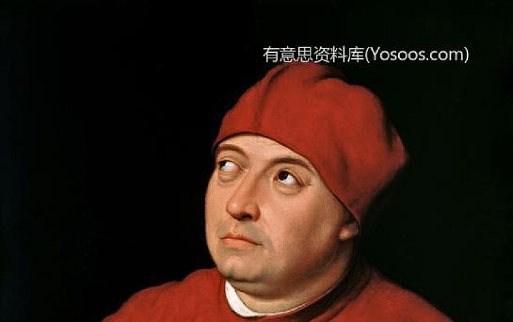 Portrait of Tommaso Inghirami(红衣主教英赫拉米的肖像) 现收藏于佛罗伦萨的皮蒂宫