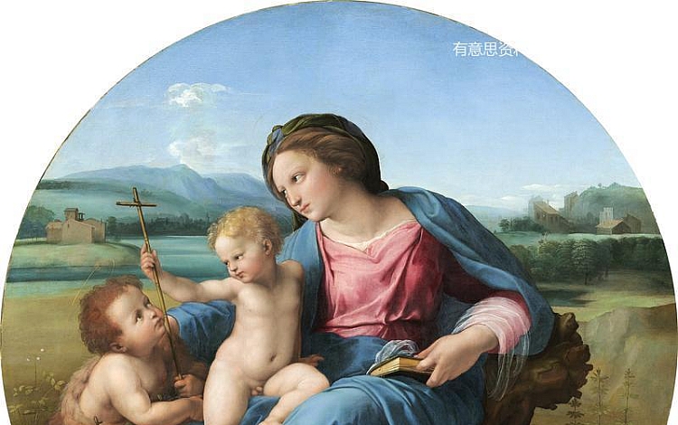 The Alba Madonna(阿尔巴圣母) 木板油画