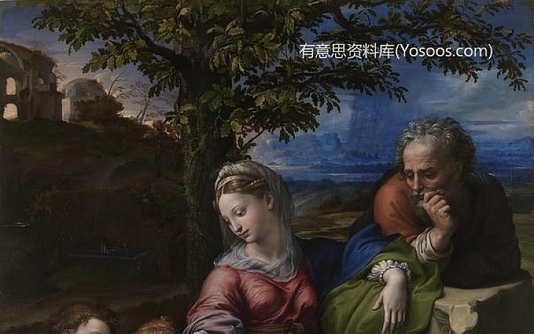 The Holy Family by the oak tree(橡树旁的圣家族)