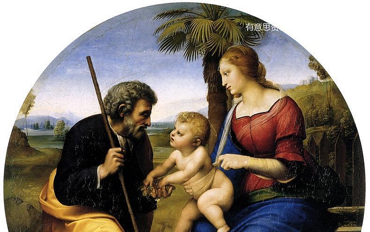 The Holy Family with a Palm Tree(棕榈树的圣家庭) 苏格兰国家美术馆藏