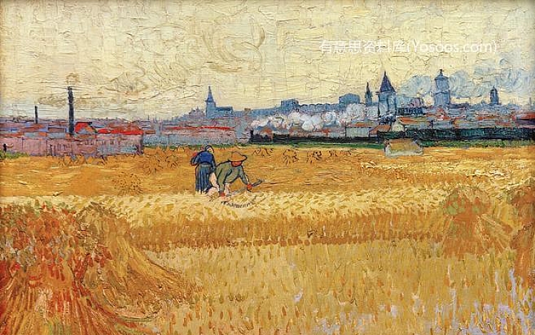 Arles View from the Wheat Fields(阿尔勒视野下的麦田)