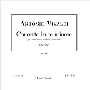 维瓦尔第 d小调两支双簧管协奏曲RV.535 总谱 五线谱 PDF高清扫描版