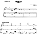 Fallin  Alicia Keys 五线谱 包含PDF和图片格式 超高清电子版