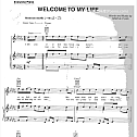 Welcome to My Life 五线谱 包含PDF和图片格式  高清扫描版