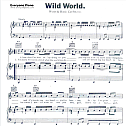 Wild World Cat Stevens 五线谱 包含PDF和图片格式 轻微模糊