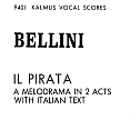 贝里尼歌剧 《海盗 Il Pirata》 钢琴谱 PDF 扫描版